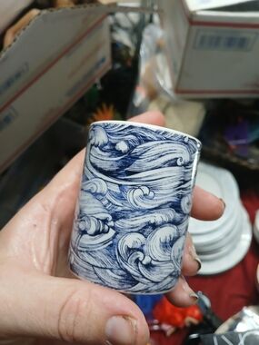 L'or de Seraphine Whitby scented candle Holder 3" Waves